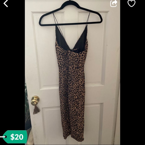 Top shop leopard print dress size eur 36 US 4 - Picture 4 of 4